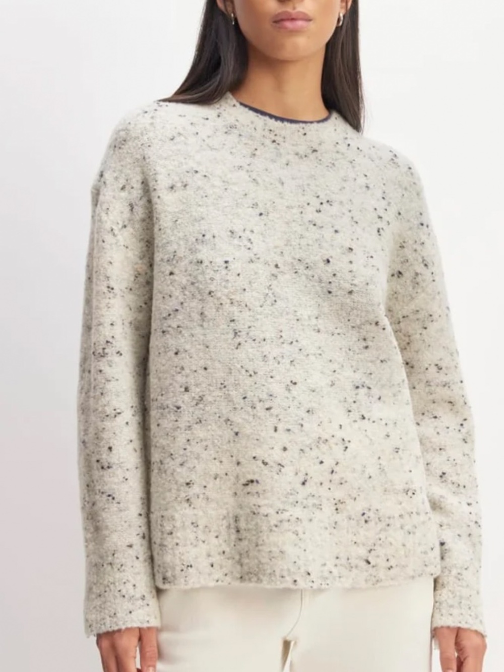 Everlane Confetti Crew in Bone